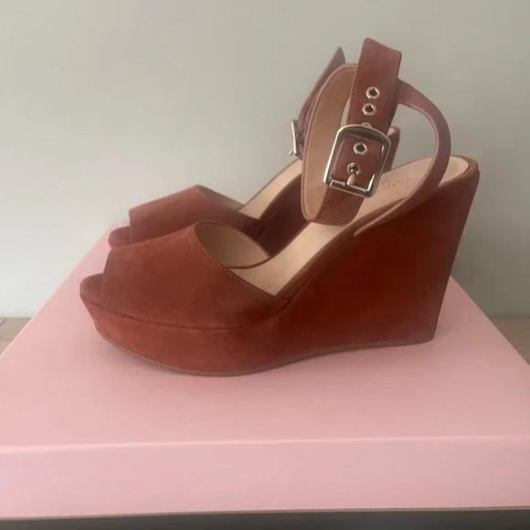 Kate spade key lime suede wedges - Picture 3 of 7